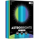 Astrobrights Color Copy Paper - "Cool" , 5 Assorted Colours - Letter - 8 1/2" x 11" - 24 lb Basis Weight - Acid-free, Lignin-free - Martian Green, Terrestrial Teal, Lunar Blue, Celestial Blue, Venus Violet - 500 / Ream
