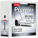 Cardinal&reg; Premier ONE-TOUCH&reg; Easy Open&reg; Locking Slant-D&reg; Rings Binder - 5" Binder Capacity - Letter - 8 1/2" x 11" Sheet Size - 1050 Sheet Capacity - 5 19/64" Spine Width - 3 Ring(s) - Fastener(s): D-Ring - Pocket(s): 4, Inside Front 