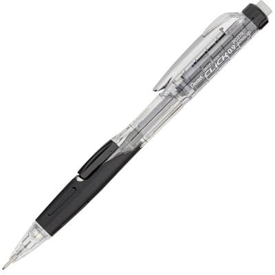 Pentel Twist-Erase Click Mechanical Pencil - 0.9 mm Black Lead - #2, HB - Refillable - Transparent, Black Barrel - 1 Each