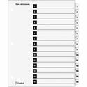 Cardinal&reg; OneStep Numbered Index System - 15 x Divider(s) - Printed Tab(s) - Digit - 1-15 - 15 Tab(s)/Set - 9" Divider Width x 11" Divider Length - Letter - 8.50" Width x 11" Length - 3 Hole Punched - White Divider - White Tab(s) - Reinforced Tab