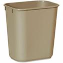 Rubbermaid Commercial 13 QT Standard Deskside Wastebasket - Open Top - 3.50 gal Capacity - Rectangular - For Indoor - Durable, Dent Resistant, Rust Resistant, Easy to Clean, Freestanding, Smooth, Mobility, Chip Resistant - 12.1" Height x 11.3" Width 
