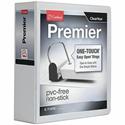 Cardinal&reg; Premier ONE-TOUCH&reg; Easy Open&reg; Locking Slant-D&reg; Rings Binder - 4" Binder Capacity - Letter - 8 1/2" x 11" Sheet Size - 880 Sheet Capacity - 4 19/64" Spine Width - 3 Ring(s) - Fastener(s): D-Ring - Pocket(s): 4, Inside Front &