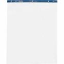 Business Source Standard Easel Pad - 50 Sheets - Plain - 15 lb Basis Weight - 27" x 34" Sheet Size - White Paper - Perforated - 4 / Carton