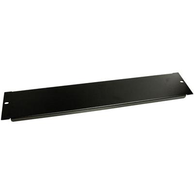 StarTech.com 2U Rack Blank Panel for 19in Server Racks and Cabinets - SPCC - Powder Coated Black - 2U Rack Height - 1 Each - 3.5" Height
