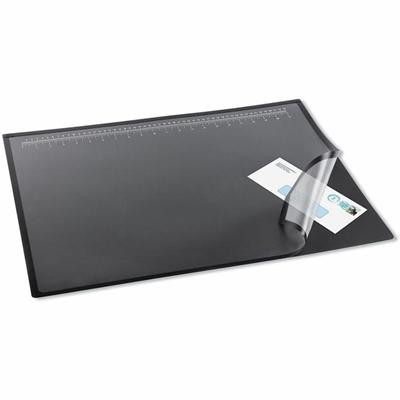 Artistic Logo Pad Desk Pad - 22" Width x 17" Depth - Rubber - Black
