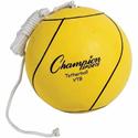 Champion Sports Yellow Tether Ball - Rubber, Nylon - Yellow - 1  Each