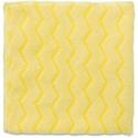 Rubbermaid Commercial HYGEN Microfiber Bathroom Cloth - For Bathroom - 16" Length x 16" Width - Recommended For: Debris Remover, Dust Remover, Grime Remover, Liquid Remover - Reusable, Durable, Absorbent, Bleach-free, Unscented, Hypoallergenic, Lint-