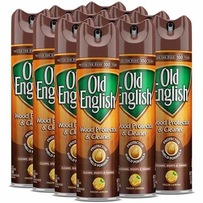 Old English Furniture Polish - For Wood - Aerosol - 12.50 oz (0.78 lb) - Lemon Scent - Recommended For: Dust Remover, Fingerprint Remover, Water Mark Remover, Stain Remover - Dry Resistant, Crack Resistant, Wear Resistant, Tear Resistant, CFC-free - 