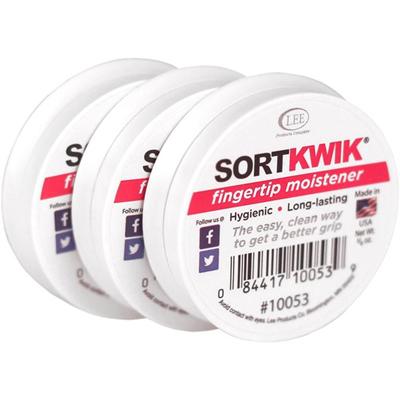 LEE SortKwik Multi-pack Fingertip Moistener - White - Non-toxic, Odorless - 1 Pack