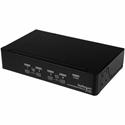 StarTech.com 4 Port USB DisplayPort KVM Switch with Audio - 4 Computer(s) - 1 Local User(s) - WQXGA - 3840 x 2400 - 8 x USB - 5 x DisplayPort - Rack-mountable, Desktop - TAA Compliant