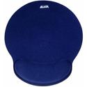 Allsop ComfortFoam Memory Foam Mouse Pad with Wrist Rest - 1" Height x 9" Width x 10" Depth - Blue - Memory Foam - Stress Resistant - Mouse - 1 Each