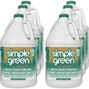 Simple Green Industrial Cleaner/Degreaser - Concentrate - Liquid - 128 fl oz (4 quart) - Original Scent - Non-flammable, Non-abrasive - Green - 6 / Carton