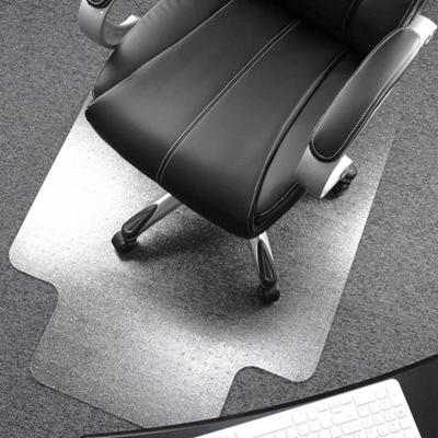 Floortex Cleartex Ultimat Polycarbonate Lipped Chair Mat for Carpets up to 1/2" - 48" - Carpeted Floor, Floor, Carpet, Home, Office - 53" Length x 48" Width x 0.085" Depth x 0.085" Thickness - Lip Size 20" Length x 10" Width - Lipped - Polycarbonate 