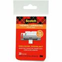 Scotch Thermal Laminating Pouches - Laminating Pouch/Sheet Size: 2.30" Width x 3.70" Length x 5 mil Thickness - Glossy - for Photo, Document, Business Card, Lists, Coupon, Punch Card - Double Sided, Photo-safe - Clear - 1 Pack