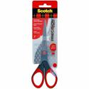Scotch Precision Scissors - 7" Overall Length - Left/Right - Stainless Steel - Red, Gray - 1 Each