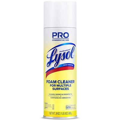 Professional Lysol Disinfectant Foam Cleaner - For Multipurpose - 24 oz (1.50 lb) - Fresh Clean Scent - Disinfectant - 1 Each