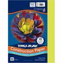 Tru-Ray Construction Paper - Project, Bulletin Board - 12" Width x 9" Length - Brilliant Lime - Sulphite - 1 Pack
