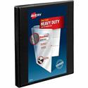 Avery Heavy-Duty View Binder, 0.5" Slant Rings, Black (05233) - Avery&reg; Nonstick Heavy-Duty View 3 Ring Binder, 0.5" Slant Rings, 1 Black Binder (05233)