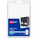 Avery&reg; Removable Multi-Use ID Labels on Printable 4" x 6" Sheets - 3" Height x 4" Width - Removable Adhesive - Rectangle - Laser, Inkjet - White - Paper - Removable, Peel & Stick, Residue-free, Customizable, Adhesive - 2 / Sheet - 40 Total Sheets