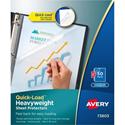 Avery&reg; Quick Load Nonglare Sheet Protectors, Acid-Free, Archival Safe, 50 Protectors - For Letter 8 1/2" x 11" Sheet - 3 x Holes - Ring Binder - Top Loading - Clear - Polypropylene, Plastic - 1 Box