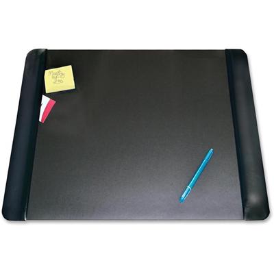 Artistic Matte Black Executive Desk Pad - Rectangular - 24" Width x 19" Depth - Foam Backing - Vinyl - Black