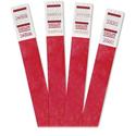 Advantus Tyvek Wristbands - 3/4" Width x 9 3/4" Length - Rectangle - Red - Tyvek - Tear Resistant, Adhesive Closure - 500 / Pack