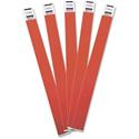 Advantus Tyvek&reg; Wristbands - 3/4" Width x 10" Length - Rectangle - Red - Tyvek - Adhesive Closure - 100 / Pack