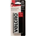 VELCRO&reg; 90199 Heavy Duty Industrial Strength - 4" Length x 2" Width - Black - For Plastic, Multi Surface - 2 / Carton