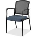 Lorell Mesh Back Stackable Guest Chair - Shire Chesapeake Seat Color - Black Frame Color - 1 Each