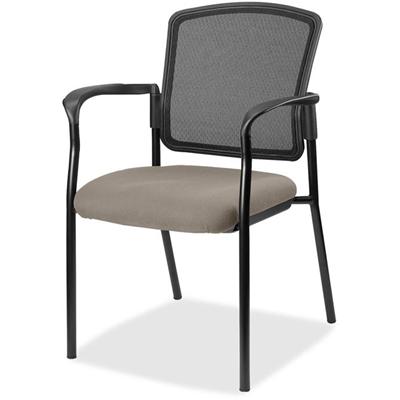 Lorell Mesh Back Stackable Guest Chair - Black Frame Color - 1 Each