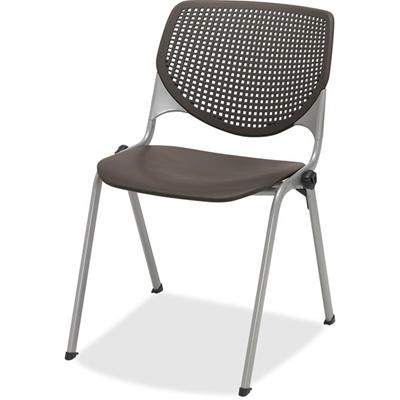 KFI 2300 Kool Series - Polypropylene Seat Material - Polypropylene, Aluminum Alloy Back Material - Silver, Powder Coated Frame Color - Steel Frame Material - Four-legged Base - Armrest - 1 Each