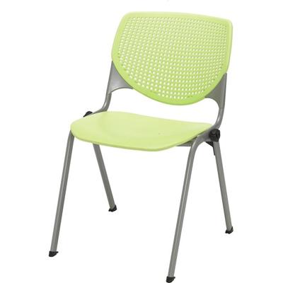 KFI 2300 Kool Series - Lime Green Seat Color - Polypropylene Seat Material - Lime Green Back Color - Polypropylene, Aluminum Alloy Back Material - Silver, Powder Coated Frame Color - Steel Frame Material - Four-legged Base - Armrest - 1 Each