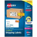 Avery&reg; Printable Shipping Labels, 2.5" x 4" , 800 Labels (5817) - x 2 1/2" Width x 4" Length - Permanent Adhesive - Rectangle - Laser - Matte - White - Paper - Durable, Smudge-free, Jam-free - 8 / Sheet - 100 Total Sheets - 800 Total Label(s) - F