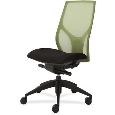 9 to 5 Seating Vault 1460 Armless Task Chair - Black Seat Color - 5-star Base - 1 Each