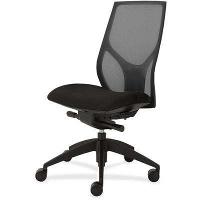 9 to 5 Seating Vault 1460 Armless Task Chair - Black Seat Color - 5-star Base - 1 Each