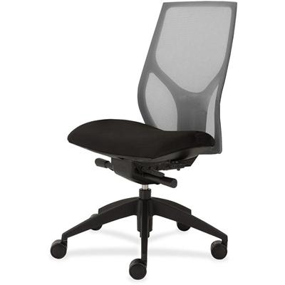 9 to 5 Seating Vault 1460 Armless Task Chair - Black Seat Color - 5-star Base - 1 Each