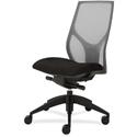 9 to 5 Seating Vault 1460 Armless Task Chair - Black Seat Color - 5-star Base - 1 Each