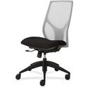 9 to 5 Seating Vault 1460 Armless Task Chair - Black Seat Color - 5-star Base - 1 Each