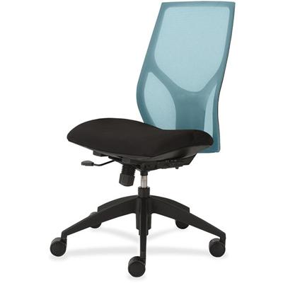 9 to 5 Seating Vault 1460 Armless Task Chair - Black Seat Color - 5-star Base - 1 Each