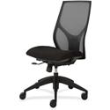 9 to 5 Seating Vault 1460 Armless Task Chair - Black Seat Color - 5-star Base - 1 Each