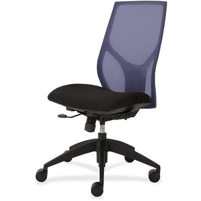 9 to 5 Seating Vault 1460 Armless Task Chair - Black Seat Color - 5-star Base - 1 Each