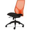 9 to 5 Seating Vault 1460 Armless Task Chair - Black Seat Color - 5-star Base - 1 Each