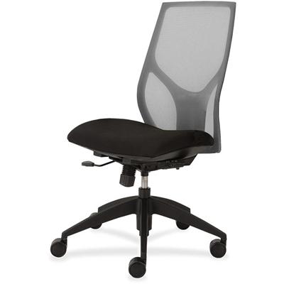 9 to 5 Seating Vault 1460 Armless Task Chair - Black Seat Color - 5-star Base - 1 Each