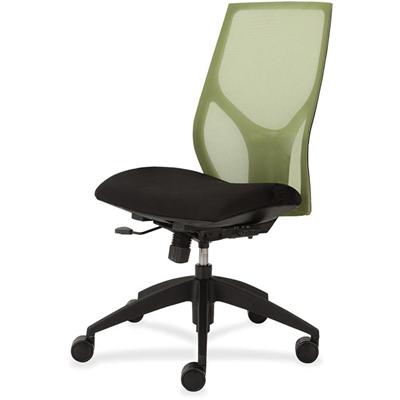 9 to 5 Seating Vault 1460 Armless Task Chair - Black Seat Color - 5-star Base - 1 Each