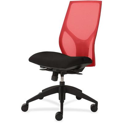 9 to 5 Seating Vault 1460 Armless Task Chair - Black Seat Color - 5-star Base - 1 Each