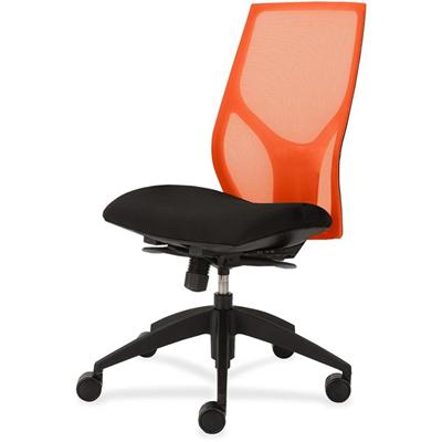 9 to 5 Seating Vault 1460 Armless Task Chair - Black Seat Color - 5-star Base - 1 Each