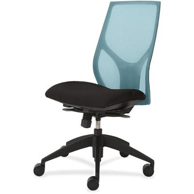 9 to 5 Seating Vault 1460 Armless Task Chair - Black Seat Color - 5-star Base - 1 Each
