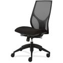 9 to 5 Seating Vault 1460 Armless Task Chair - Black Seat Color - 5-star Base - 1 Each