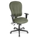 Eurotech 4x4 XL FM4080 High Back Executive Chair - Sage Seat Color - Fabric Seat Material - Sage Back Color - Fabric Back Material - 5-star Base - Shire Sage - 1 Each