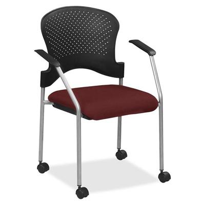 Eurotech breeze FS8270 Stacking Chair - Port Seat Color - Fabric Seat Material - Port Back Color - Gray Frame Color - Steel Frame Material - Four-legged Base - Forte Port - 1 Each